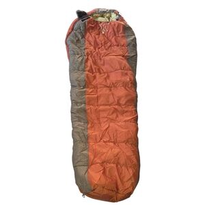 Coleman Exponent Orange and Gray Mummy Sleeping Bag